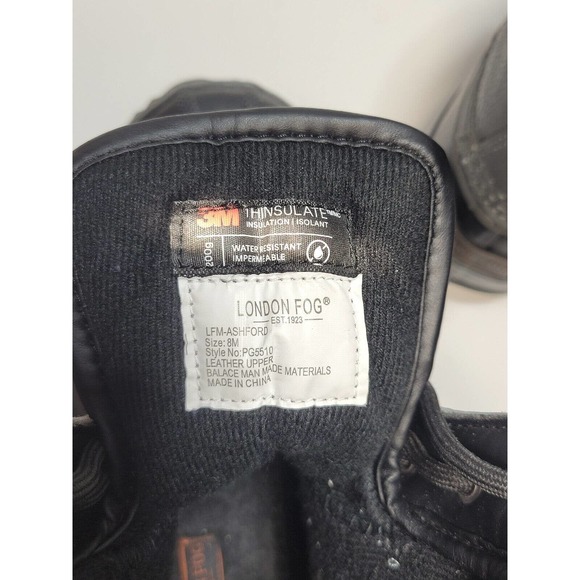 London Fog Ashford Waterproof Shell 3M Duck Boots Grey PG5510 Mens Size 8 M - Picture 8 of 11